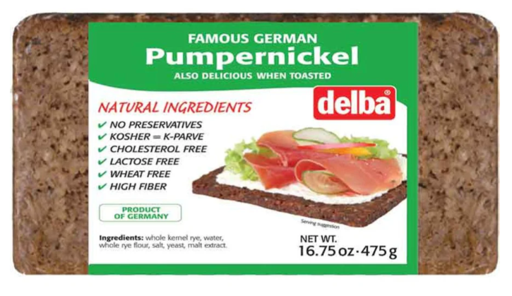 Delba Pumpernickel Bread