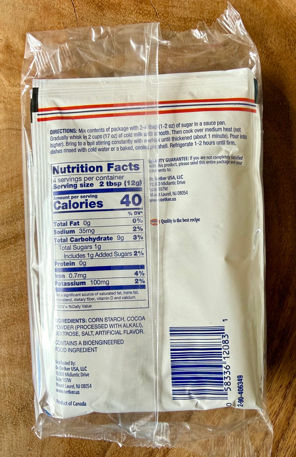 Dr. Oetker - Schokoladen Pudding Mix
