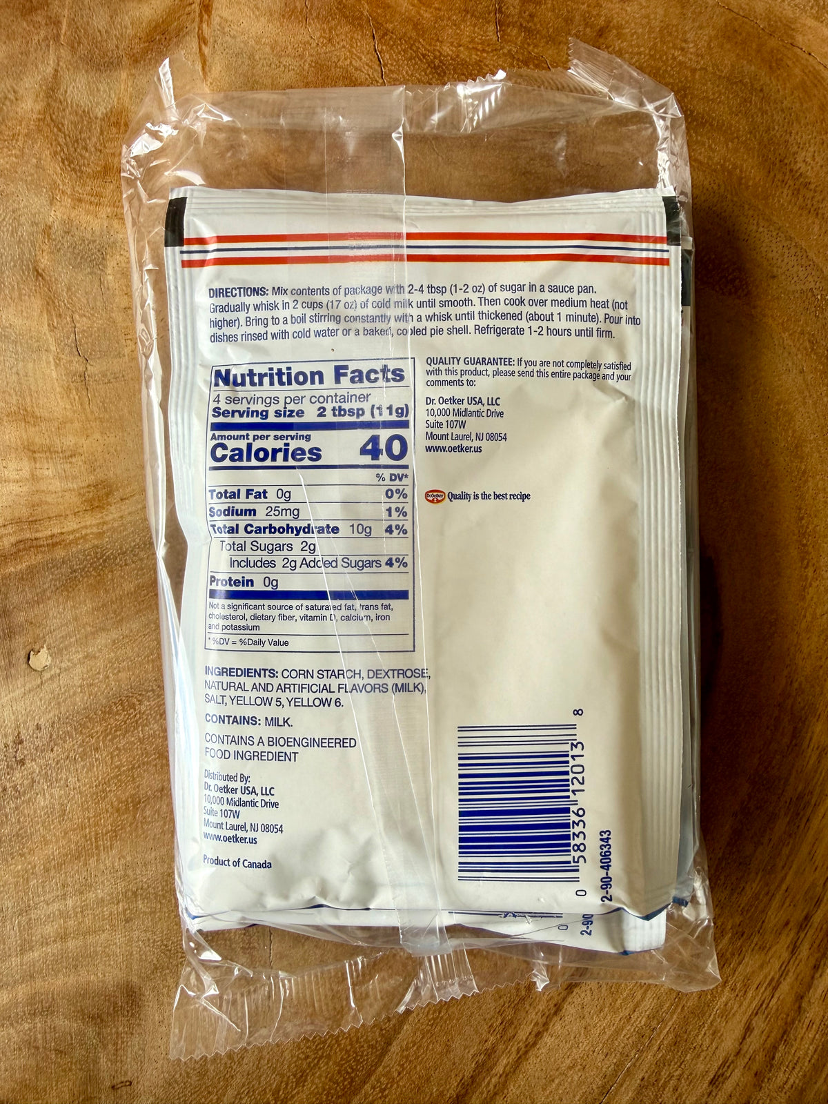 Dr. Oetker - Vanilla Pudding Mix