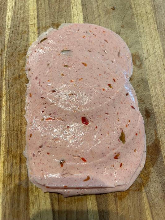 Hot Pepper Bologna-Sliced